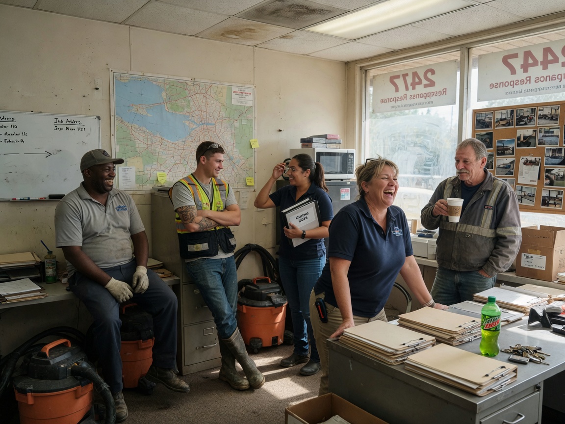 The  Best Standard Restoration team at work in Petersburg