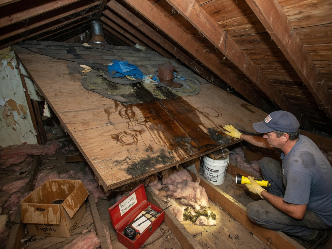 Checking for Water Damage in Attics After Roof Leaks