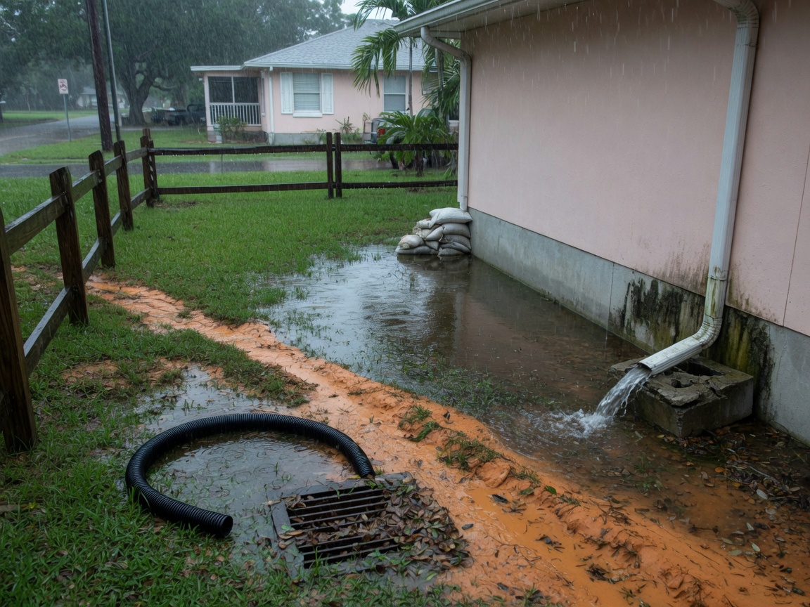 Managing Rainy Season Water Issues in St. Petersburg Yards and Foundations